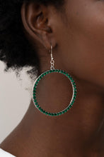 Load image into Gallery viewer, Paparazzi Jewelry Earrings Head-Turning Halo - Green
