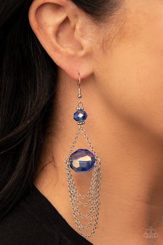Paparazzi Jewelry Earrings Ethereally Extravagant - Blue