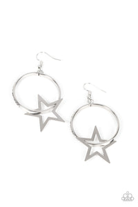 Paparazzi Jewelry Earrings Superstar Showcase - White