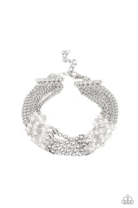 Paparazzi Jewelry Bracelet Experienced in Elegance - White