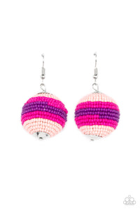 Paparazzi Jewelry Earrings Zest Fest - Pink