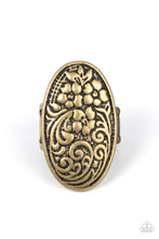 Load image into Gallery viewer, Paparazzi Jewelry Ring Floral Fortress - Brass