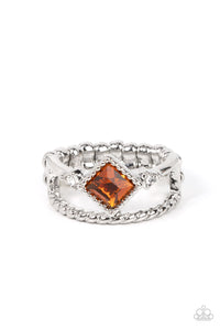 Paparazzi Jewelry Ring Angling for Attention - Brown