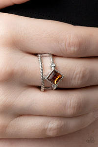 Paparazzi Jewelry Ring Angling for Attention - Brown