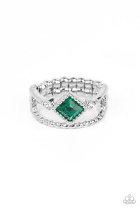 Paparazzi Jewelry Ring Angling for Attention - Green