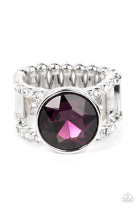 Paparazzi Jewelry Ring High Roller Sparkle - Purple