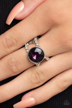 Load image into Gallery viewer, Paparazzi Jewelry Ring High Roller Sparkle - Purple