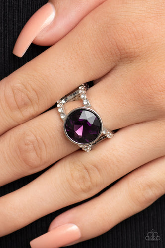 Paparazzi Jewelry Ring High Roller Sparkle - Purple