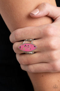 Paparazzi Jewelry Necklace Ring Oceanic Odyssey - Pink