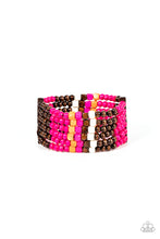 Load image into Gallery viewer, Paparazzi Jewelry Wooden Dive into Maldives - Pink