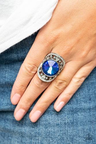 Paparazzi Jewelry Ring Galactic Garden - Blue