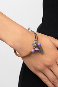 Paparazzi Jewelry Bracelet Running a-FOWL - Purple