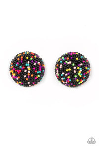 Paparazzi Jewelry Earrings Kaleidoscope Sky - Black