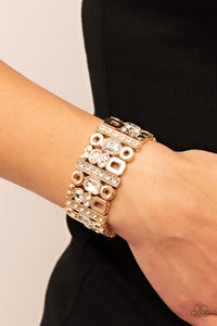 Paparazzi Jewelry Bracelet Dynamically Diverse - Gold