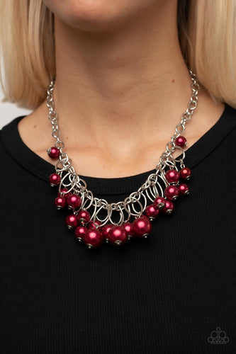 Paparazzi Jewelry Necklace Powerhouse Pose - Red