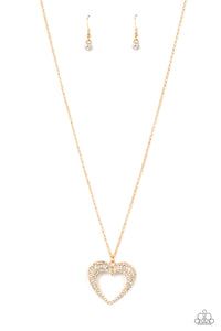 Paparazzi Jewelry Necklace Cupid Charisma - Gold