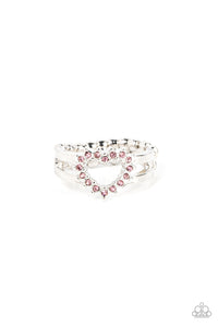 Paparazzi Jewelry Ring First Kisses - Pink