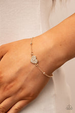 Load image into Gallery viewer, Paparazzi Jewelry Bracelet Heartachingly Adorable - Gold