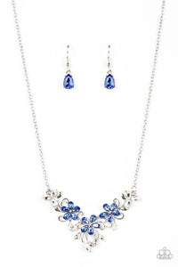 Paparazzi Jewelry Necklace Floral Fashion Show - Blue