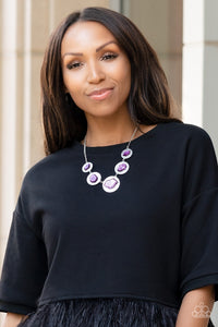Paparazzi Jewelry Necklace Raw Charisma - Purple