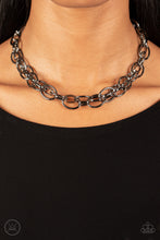 Load image into Gallery viewer, Paparazzi Jewelry Necklace Tough Crowd - Black