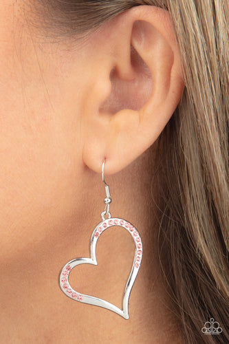 Paparazzi Jewelry Earrings Tenderhearted Twinkle - Pink