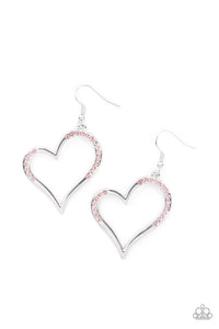 Paparazzi Jewelry Earrings Tenderhearted Twinkle - Pink