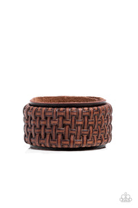 Paparazzi Jewelry Men Bracelet Urban Expansion - Brown