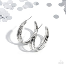 Load image into Gallery viewer, Paparazzi Jewelry Earrings CONTOUR de Force - Silver
