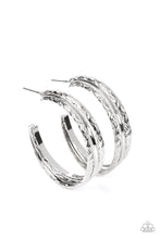 Load image into Gallery viewer, Paparazzi Jewelry Earrings CONTOUR de Force - Silver