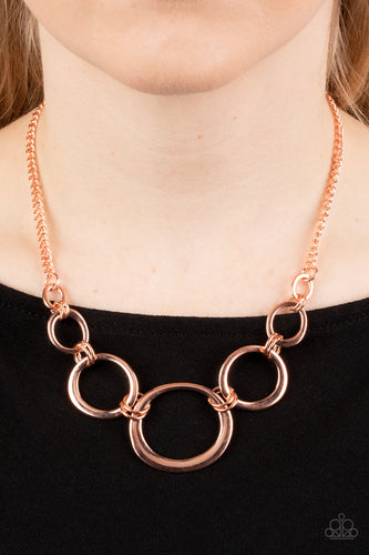 Paparazzi Jewelry Necklace Short Circuit - Copper