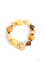 Load image into Gallery viewer, Paparazzi Jewelry Bracelet Happily Homespun - Yellow