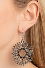 Load image into Gallery viewer, Paparazzi Jewelry Earrings Revel in Radiance - Black