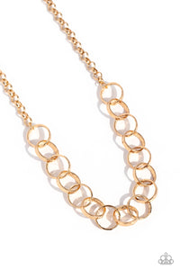 Paparazzi Jewelry Necklace Metro Medley - Gold