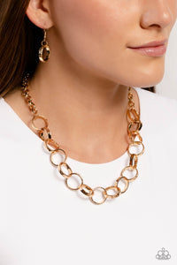 Paparazzi Jewelry Necklace Metro Medley - Gold