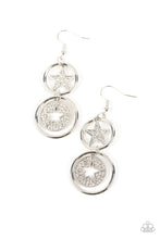 Load image into Gallery viewer, Paparazzi Jewelry Earrings Liberty and SPARKLE for All - White