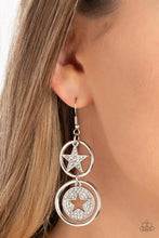 Load image into Gallery viewer, Paparazzi Jewelry Earrings Liberty and SPARKLE for All - White