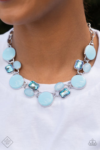 Paparazzi Jewelry Necklace Dreaming in MULTICOLOR - Blue