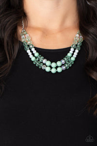 Paparazzi Jewelry Necklace Vera-CRUZIN - Green