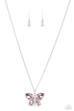 Load image into Gallery viewer, Paparazzi Jewelry Necklace Free-Flying Flutter - Pink