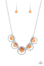 Load image into Gallery viewer, Paparazzi Jewelry Necklace Elliptical Enchantment - Orange