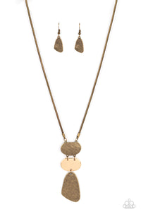 Paparazzi Jewelry Necklace Riverside Respite - Brass