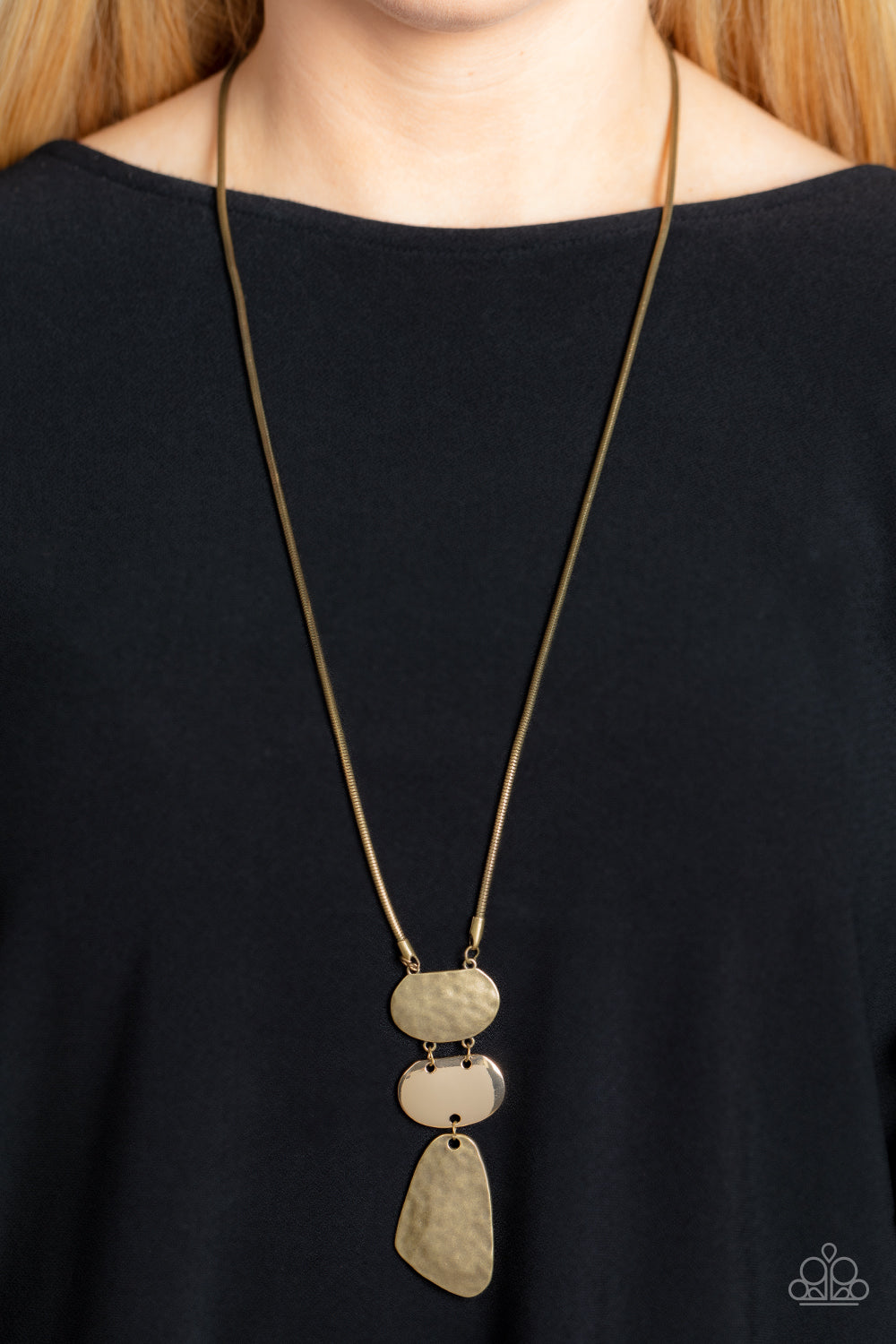 Paparazzi Jewelry Necklace Riverside Respite - Brass