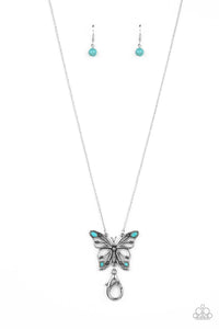Paparazzi Jewelry Necklace Badlands Butterfly - Blue