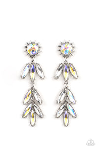 Paparazzi Jewelry Earrings Space Age Sparkle - Yellow