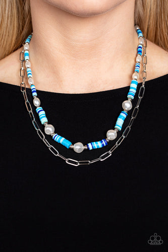 Paparazzi Jewelry Necklace Tidal Trendsetter - Blue
