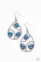 Load image into Gallery viewer, Paparazzi Jewelry Earrings Send the BRIGHT Message - Blue