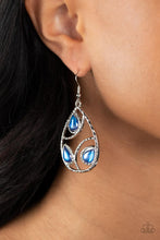 Load image into Gallery viewer, Paparazzi Jewelry Earrings Send the BRIGHT Message - Blue