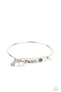 Paparazzi Jewelry Bracelet Flirting with Faith - Green