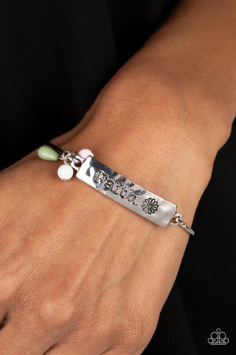 Paparazzi Jewelry Bracelet Flirting with Faith - Green